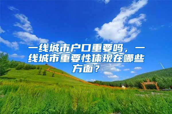 一线城市户口重要吗，一线城市重要性体现在哪些方面？