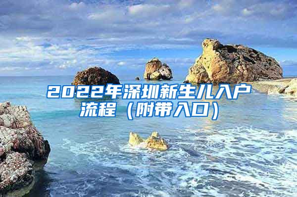 2022年深圳新生儿入户流程（附带入口）