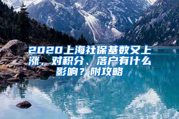 2020上海社保基数又上涨，对积分、落户有什么影响？附攻略