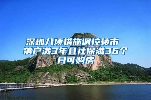 深圳八项措施调控楼市 落户满3年且社保满36个月可购房