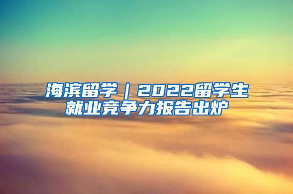 海滨留学｜2022留学生就业竞争力报告出炉