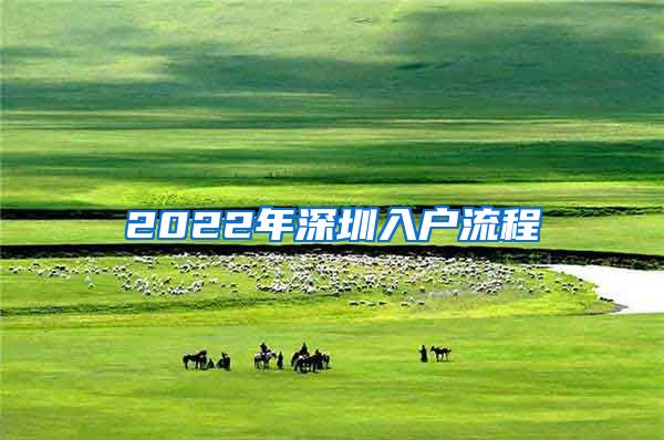 2022年深圳入户流程